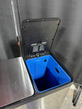 iTouchless Stainless Steel Dual Compartment Step Trashcan & Recycling Station