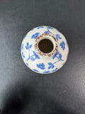 Mudpie Blue Floral Ceramic Bud Vase