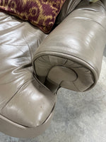 Bradington Young Leather Chair with Throw Pillow***HEAVY ITEM***
