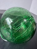 Hand Blown Green Glass Witch Ball