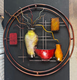 Abstract Pottery Metal Wall Art