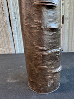 Michael Aram Oxidized Copper Bronze Tree Branch Vase with Paper & Wood Florals