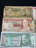 Lot of Mexican & South American Vintage Paper Money (C)