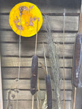Cattails & Moon on Glass