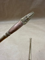 Pair Of Wood And Brass Oars — Samran Thailand
