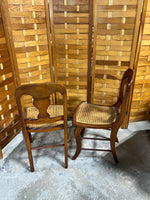 Pair of Cane Chairs, AS IS***READ DESCRIPTION***