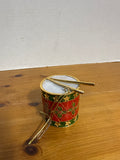 Cloisonne Style Drum Ornament