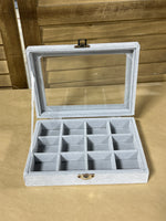 Light Gray Divided Jewelry Storage Box