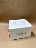 White Le Creuset Noel Stoneware Mini Cocotte with Star Knob With Box - 24 oz (B)