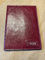 Burgundy Tumi Passport Holder