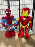 Ironman & Spiderman Easter Greeters Lot I, 2 pc, 24"H.