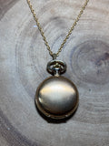 Quartz Pocket Watch on 14K Gold Gilled Chain
