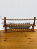 Wooden Two Tier Pipe Rack Holder - Holds 24 Pipes