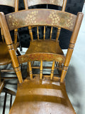 Round Dining Table with (3) Leaves and (6) Chairs***HEAVY ITEM***READ DETAILS ON PICK UP POLICY***