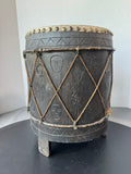 14.5” Carved Wooden African Drum