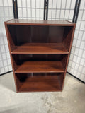 Dark Particle Board Bookcase