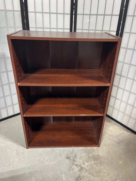 Dark Particle Board Bookcase