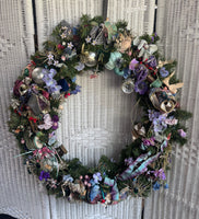 Bohemian Overloaded Vintage Style Faux Fir Wreath