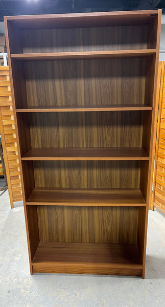 Particle Board Bookcase with Teak Veneer