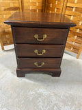 Three Drawer Nightstand, Unbranded