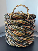 Heavyweight 6-Tiered Multi-Colored Large Woven Basket