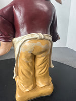 (A) Resin Pig Chef Statue