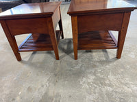 Mission Style End Tables/Night Stands (2)