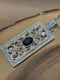 Napier Necklace with Sparkly Rectangular Pendant