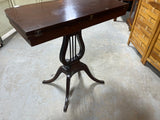 Antique Harp Style Game Table