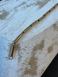 14K Gold Tube Link Bracelet