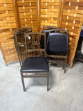 Set of 4 Stakmore Folding Wooden Chairs