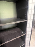 Black IKEA Bookcase D, Particle Board/Cardboard Backing
