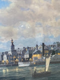 Ocean Monarch Leaving New York Print by Roy Cross; Signed