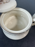 (E) Gorham Rondelle Creamer & Lidded Sugar Bowl