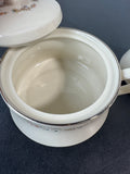 (E) Gorham Rondelle Creamer & Lidded Sugar Bowl