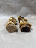 (A) Pair Of African Pende Mingangi Congo Raffi Wooden Figurines