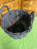 Gray & Brown Basket with Handles