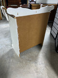 Two Tone Painted Cabinet with Side Handles/Towel Bars