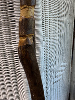 (A) Notched Wooden Walking Stick