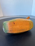 Wooden Hand Carved Vintage Mallard Duck Decoy with Swivel Head