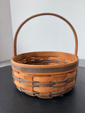 1989 Longaberger All American Signed Small Woven Quilting Basket