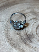 Sterling Sunflower Ring - SIZE 6