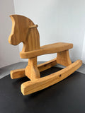 Unfinished Small Wooden Rocking Horse