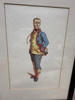 (A) Pair Of Commedia Dell’arte Theatre Style Framed Prints