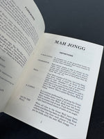 Mah Jongg Wright-Patterson 1963 Rules Book (3 AVAILABLE PRICED INDIVIDUALLY AT $10 EACH)