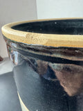 Two Tone 2-Gallon Vintage Stoneware Crock