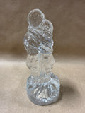 Swedish Clear Glass Couple Hugging