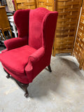 Red Wingback Chair, Unbranded