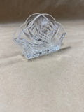 Czec Hoslovakia Glass Fan Napkin Holder