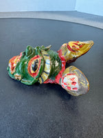 (G) Indonesian Hand Made Clay Garuda Mask